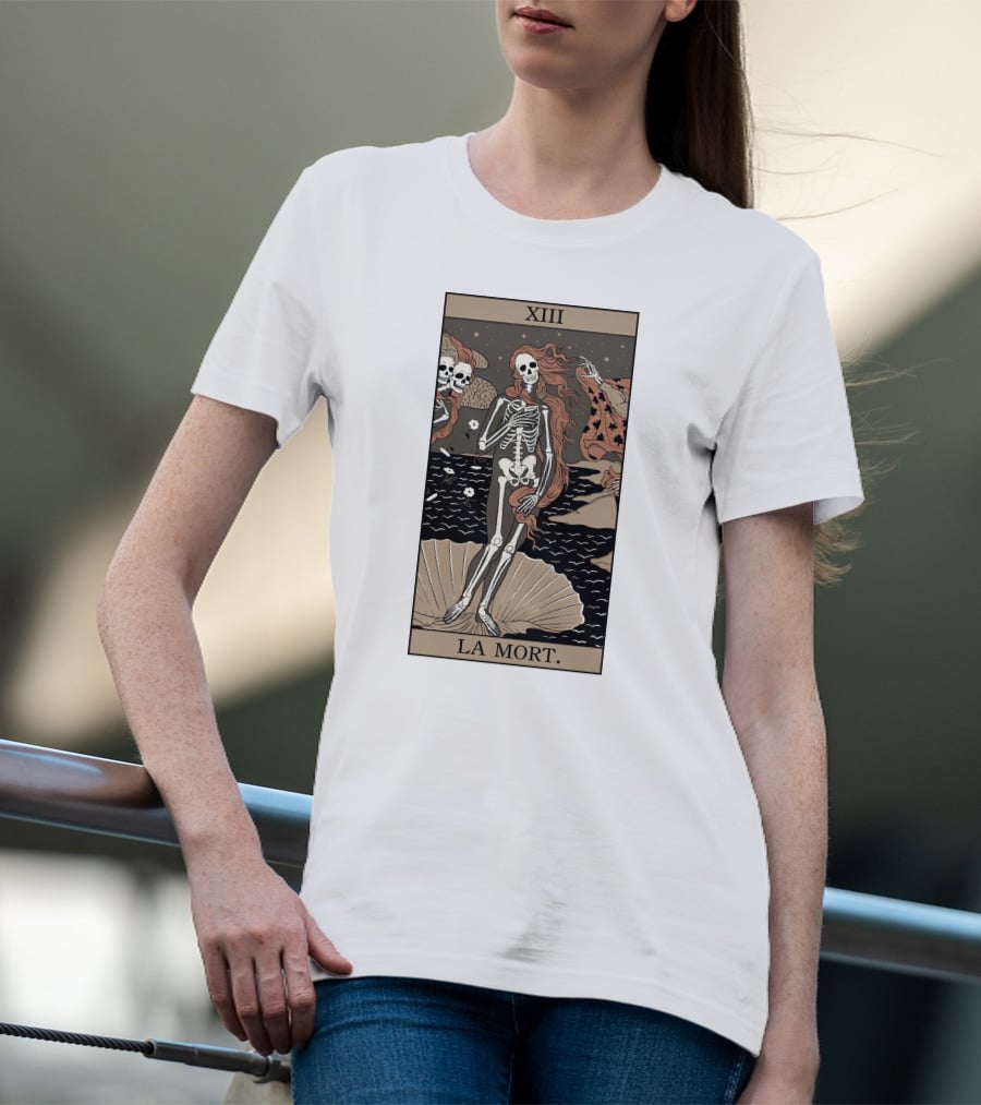 XIII La Mort Tarot Death Of Venus Skeleton T-Shirt