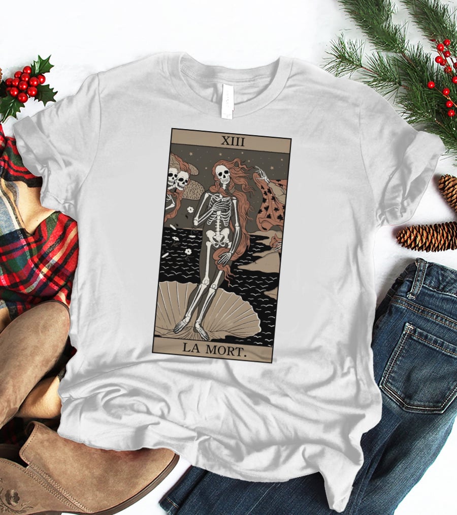 XIII La Mort Tarot Death Of Venus Skeleton T-Shirt