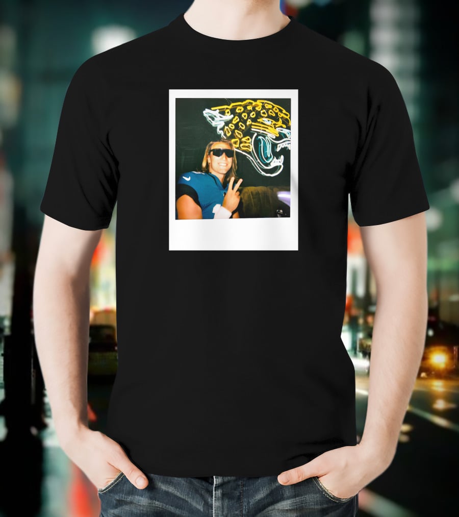 Jacksonville Jaguars Steezy Trev Neon Style Profile Picture T-Shirt