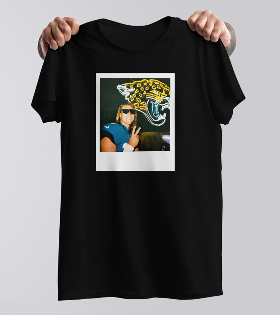 Jacksonville Jaguars Steezy Trev Neon Style Profile Picture T-Shirt