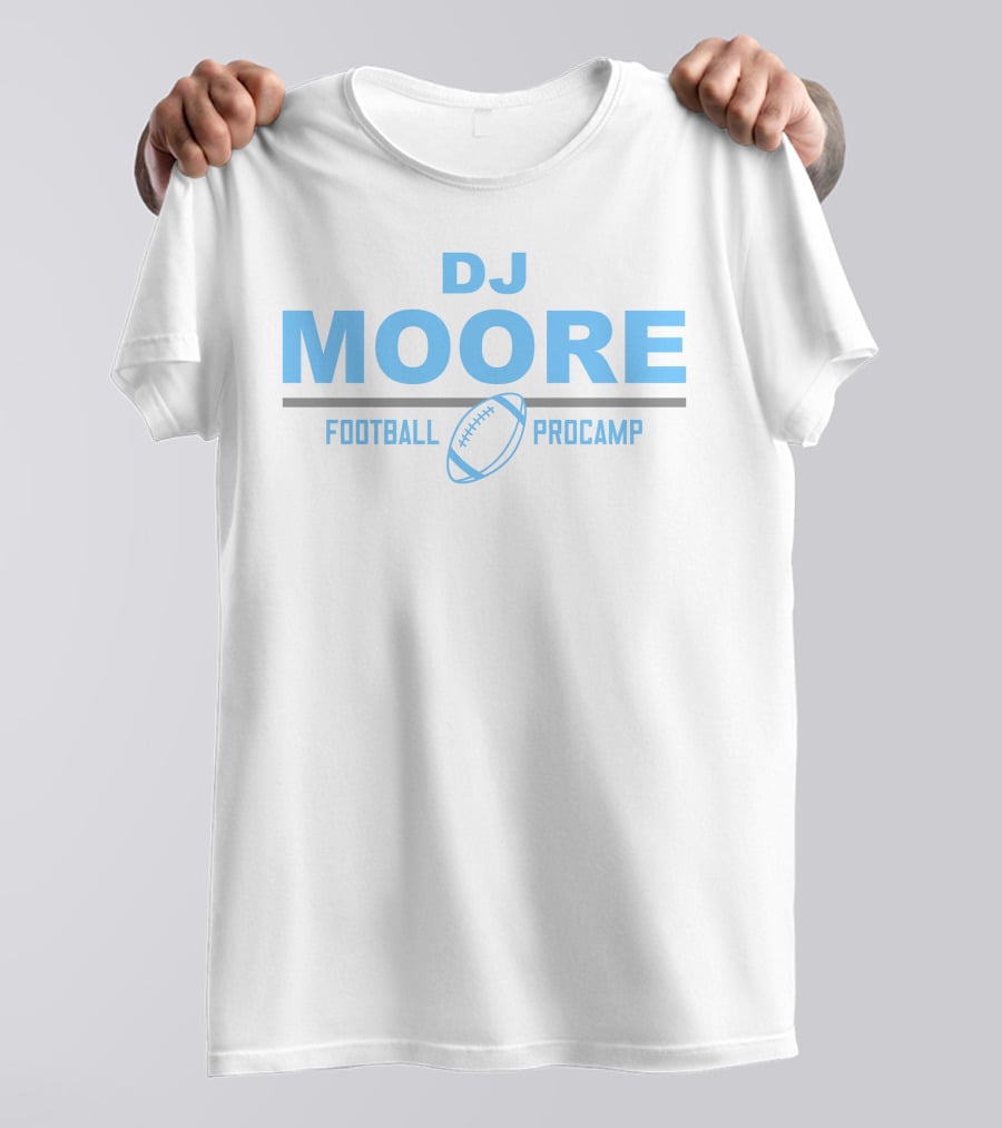 DJ Moore Football Procamp Official Event Logo With Football T-Shirt