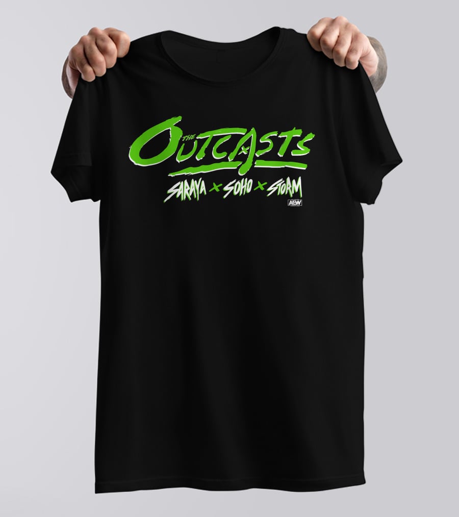 The Outcasts Saraya X Soho X Storm AEW T-Shirt