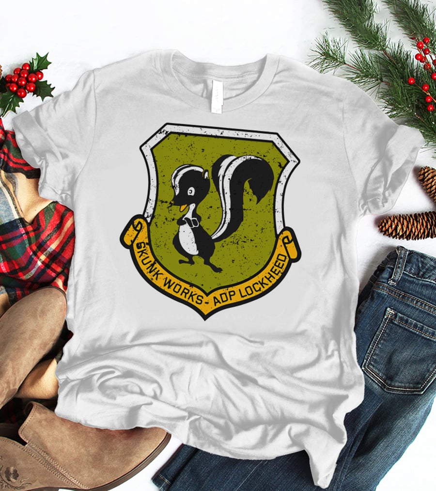 Mrs Poindexter Skunk Works ADP Lockheed Emblem T-Shirt