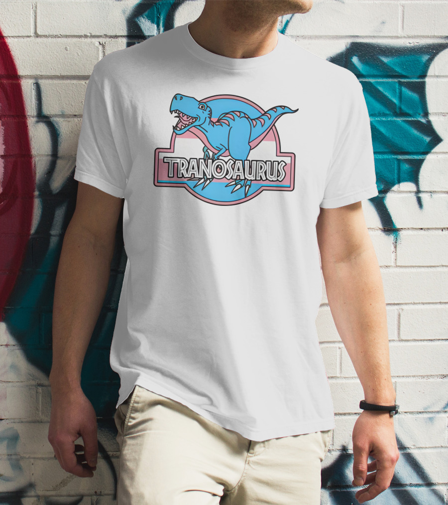 Tranosaurus Kat Abu Not A Trans Dinosaur T-Shirt