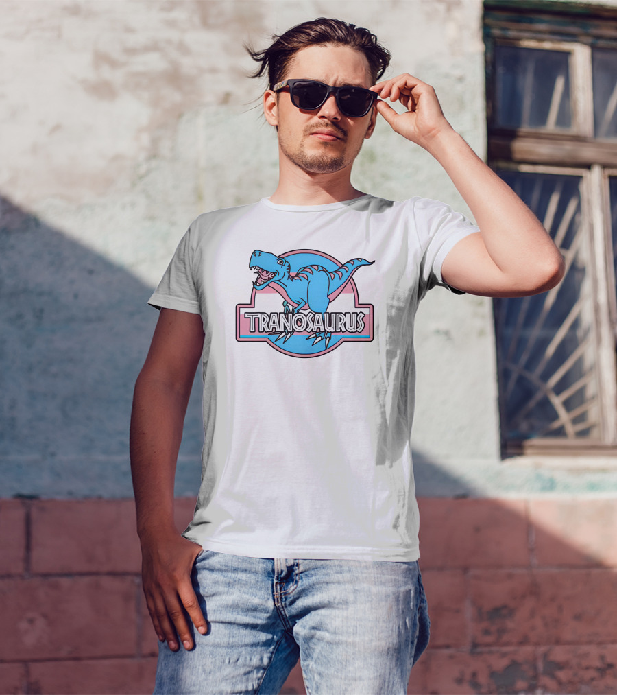 Tranosaurus Kat Abu Not A Trans Dinosaur T-Shirt