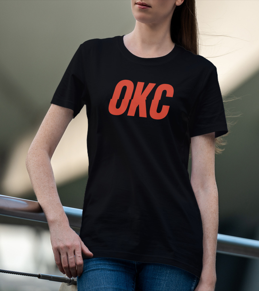 Mark Daigneault OKC Bold Orange Lettering T-Shirt
