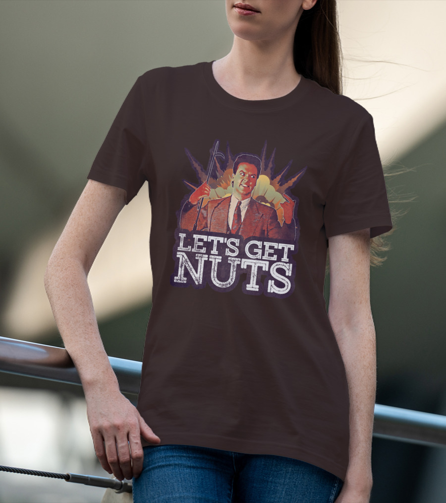 Let's Get Nuts Batman Joker Homage Explosion Scene T-Shirt