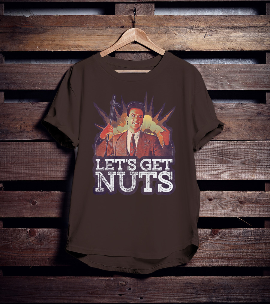 Let's Get Nuts Batman Joker Homage Explosion Scene T-Shirt