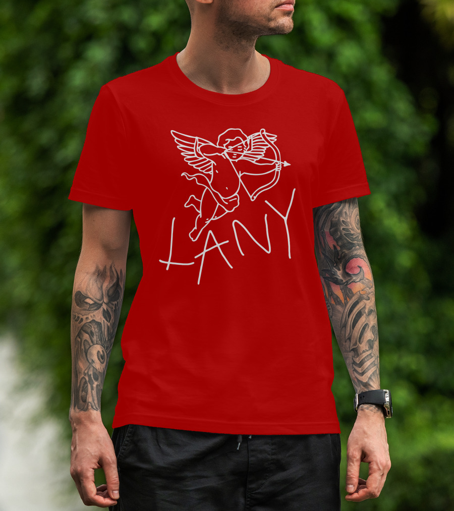 Lany Cherub Cupid Bow Red Long Sleeve T-Shirt