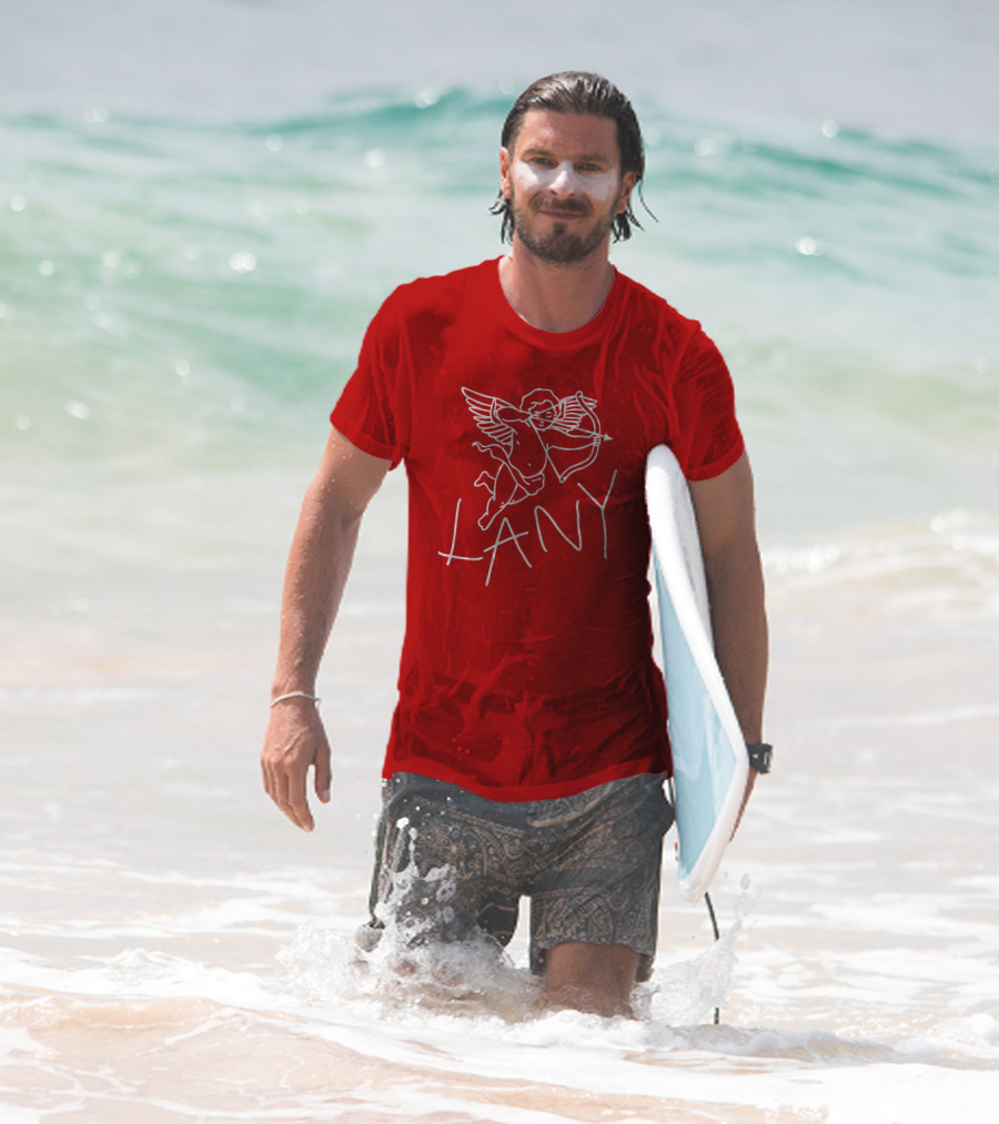 Lany Cherub Cupid Bow Red Long Sleeve T-Shirt