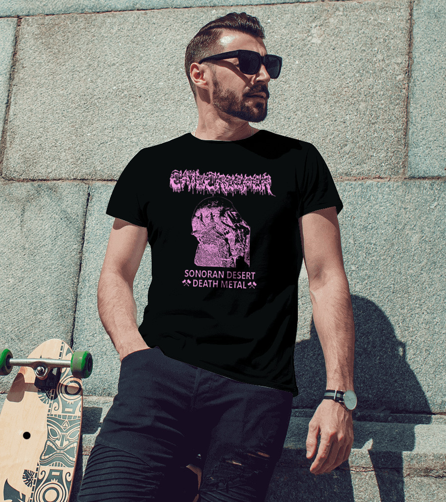 Gatecreeper Skull Sonoran Desert Death Metal T-Shirt