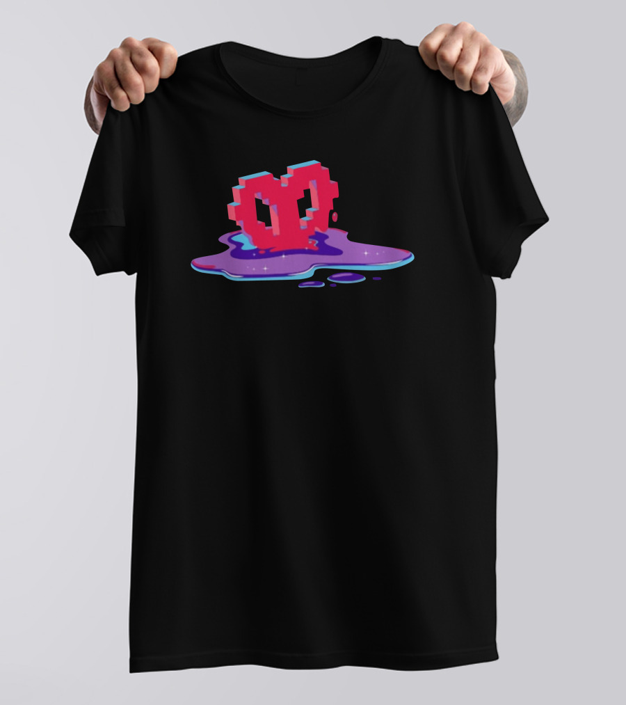 Ph1lza Void Heart Melting Pixel T-Shirt