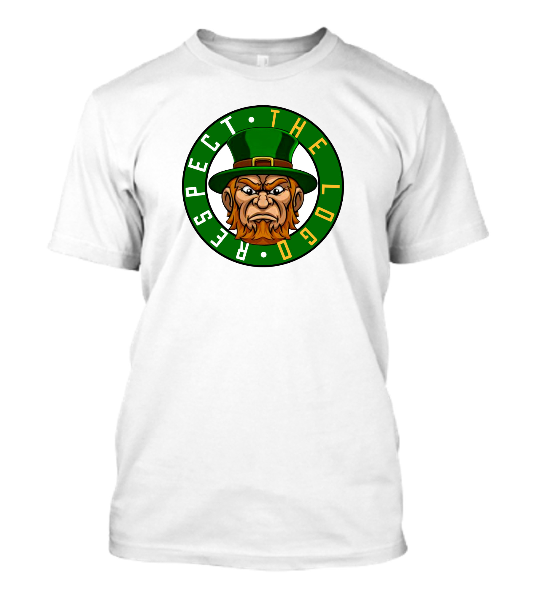 Respect The Logo Irish Mascot Green Hat T-Shirt