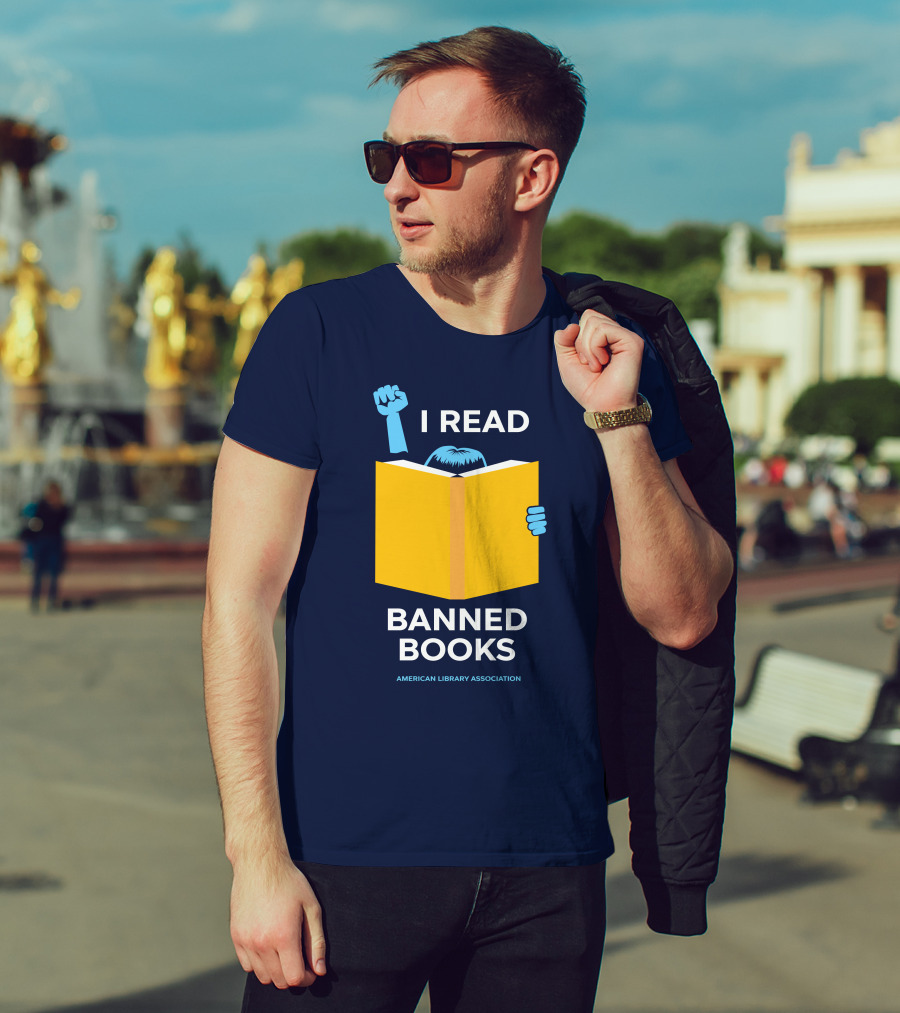 Phil Bildner I Read Banned Books American Library Association T-Shirt