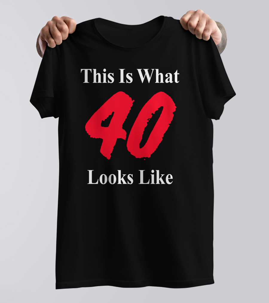 Samm Levine This Is What 40 Looks Like Bold Red Forty T-Shirt