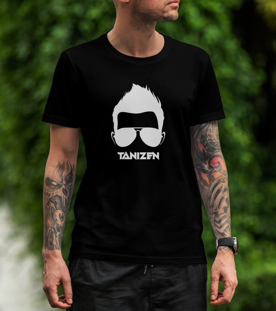 Tanizen Headphones Hairstyle Sunglasses T-Shirt