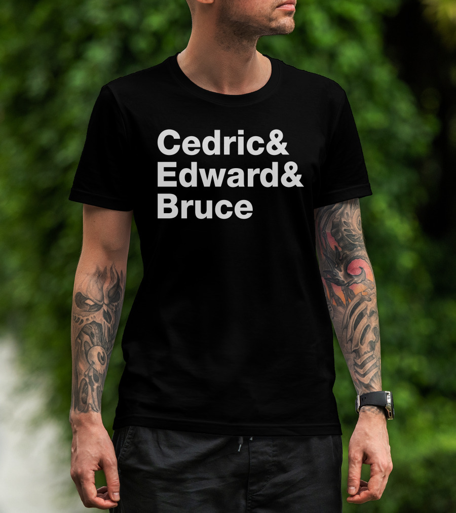 Cedric Edward Bruce Barstoolria Names Trio T-Shirt