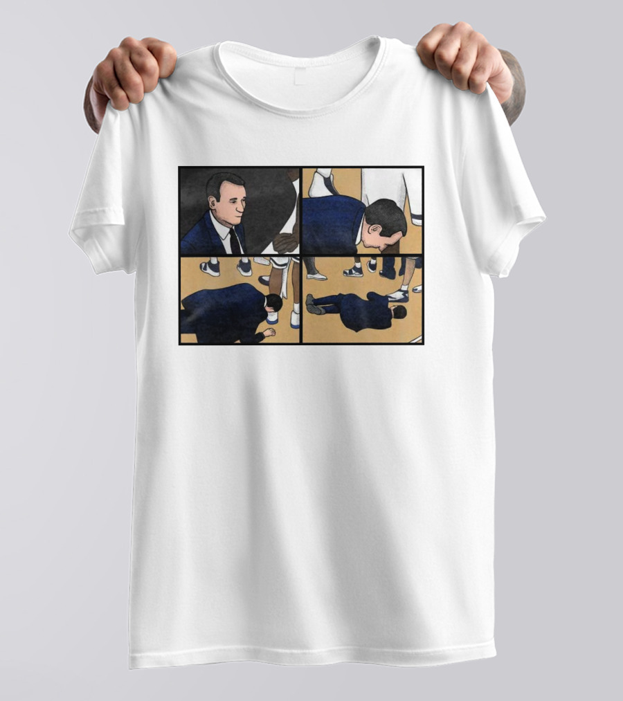 Dave Portnoy On-Court Collapse Comic Panel T-Shirt