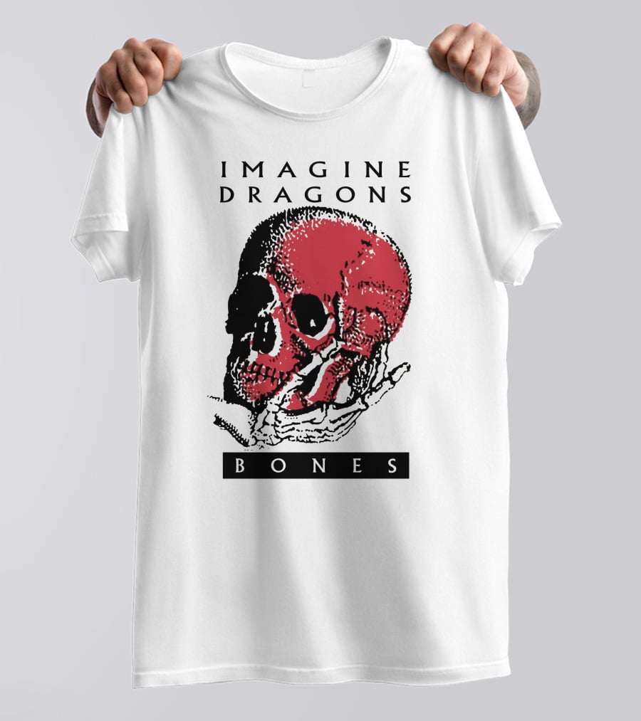 Imagine Dragons Bones Red Skull T-Shirt