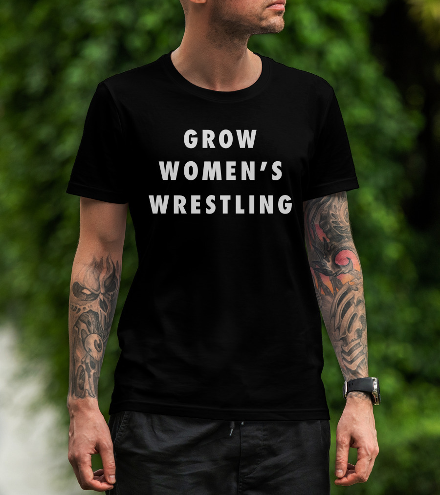 Grow Women's Wrestling Bridge The D1vide Division T-Shirt