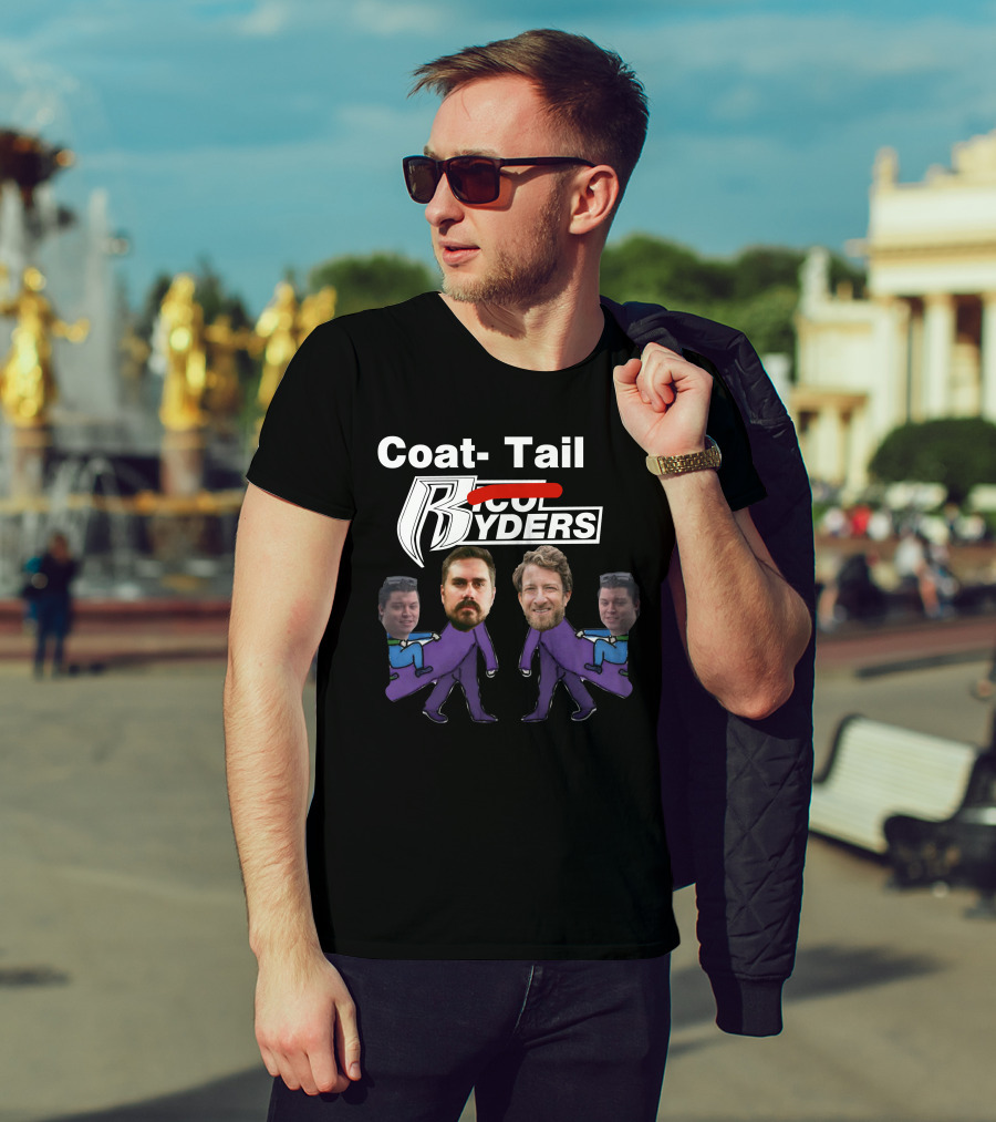 Dave Portnoy Coat-Tail Ryders Cartoon Characters With Faces T-Shirt