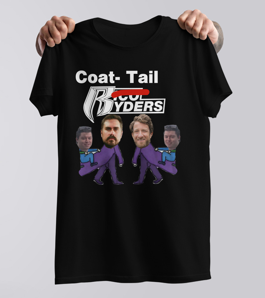 Dave Portnoy Coat-Tail Ryders Cartoon Characters With Faces T-Shirt