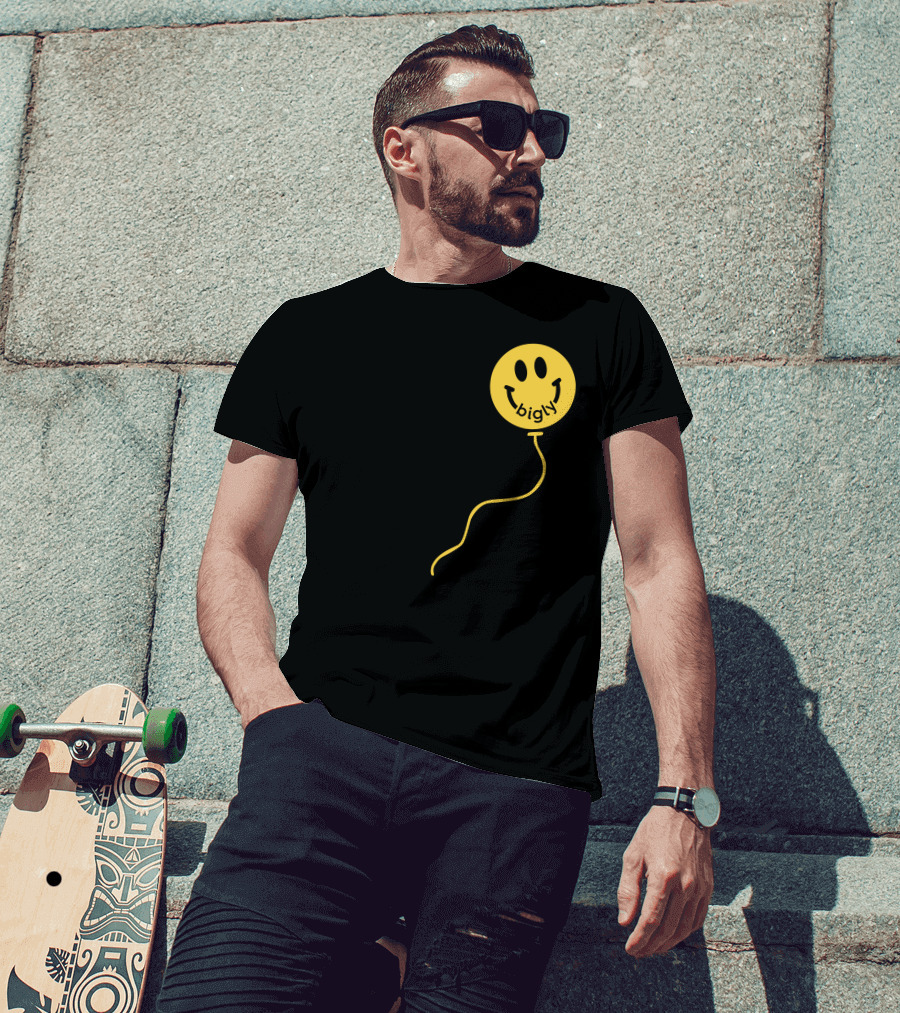 Bigly Smiley Face Balloon T-Shirt