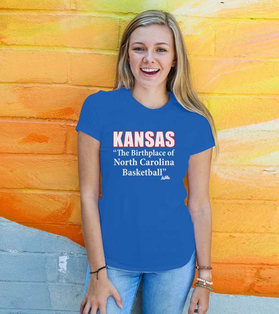 Kansas The Birthplace Of North Carolina Basketball T-Shirt