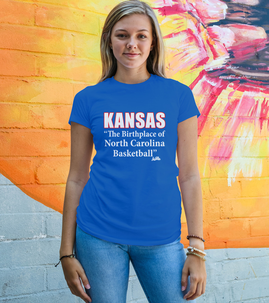 Kansas The Birthplace Of North Carolina Basketball T-Shirt