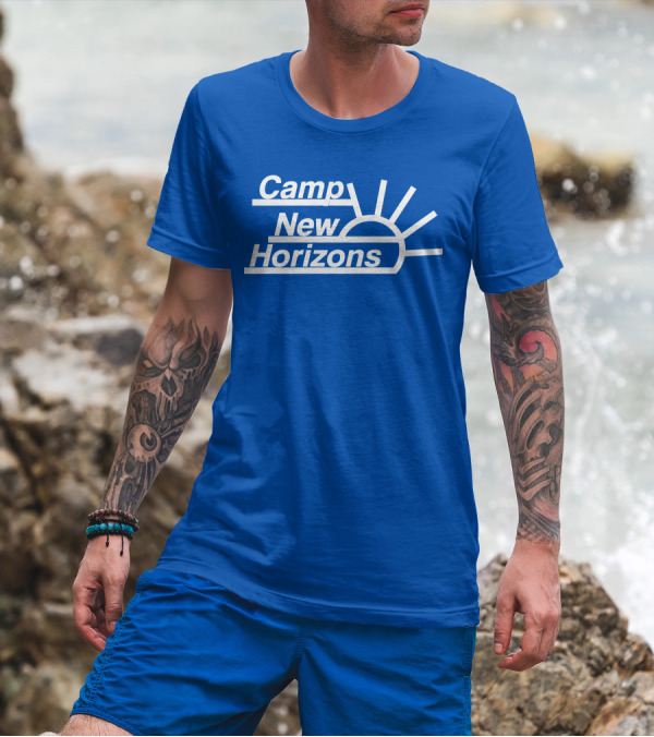 Camp New Horizons Camper Sunrise T-Shirt