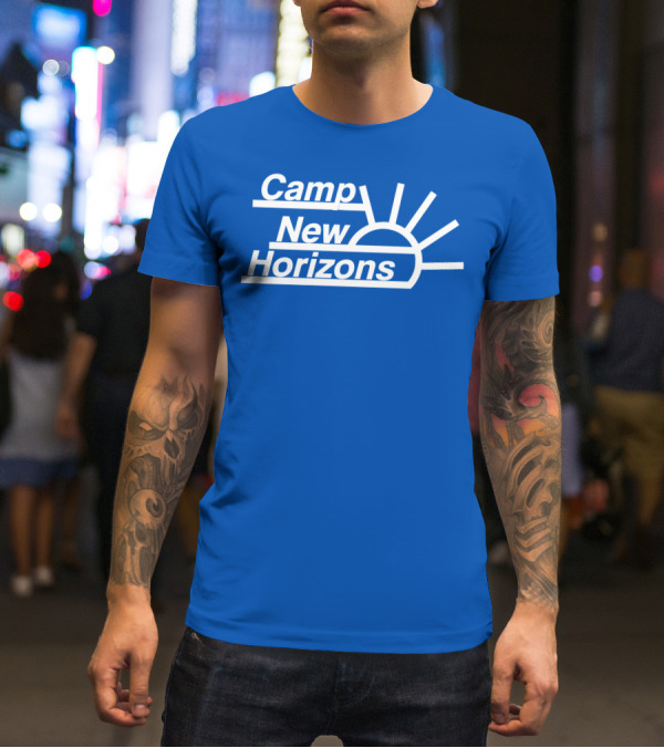 Camp New Horizons Camper Sunrise T-Shirt