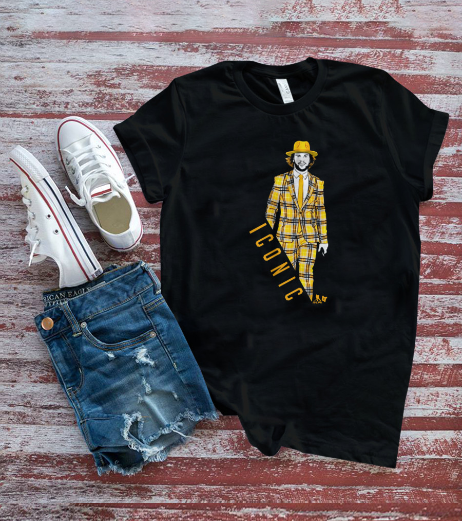 David Pastrnak Iconic Yellow Plaid Suit T-Shirt