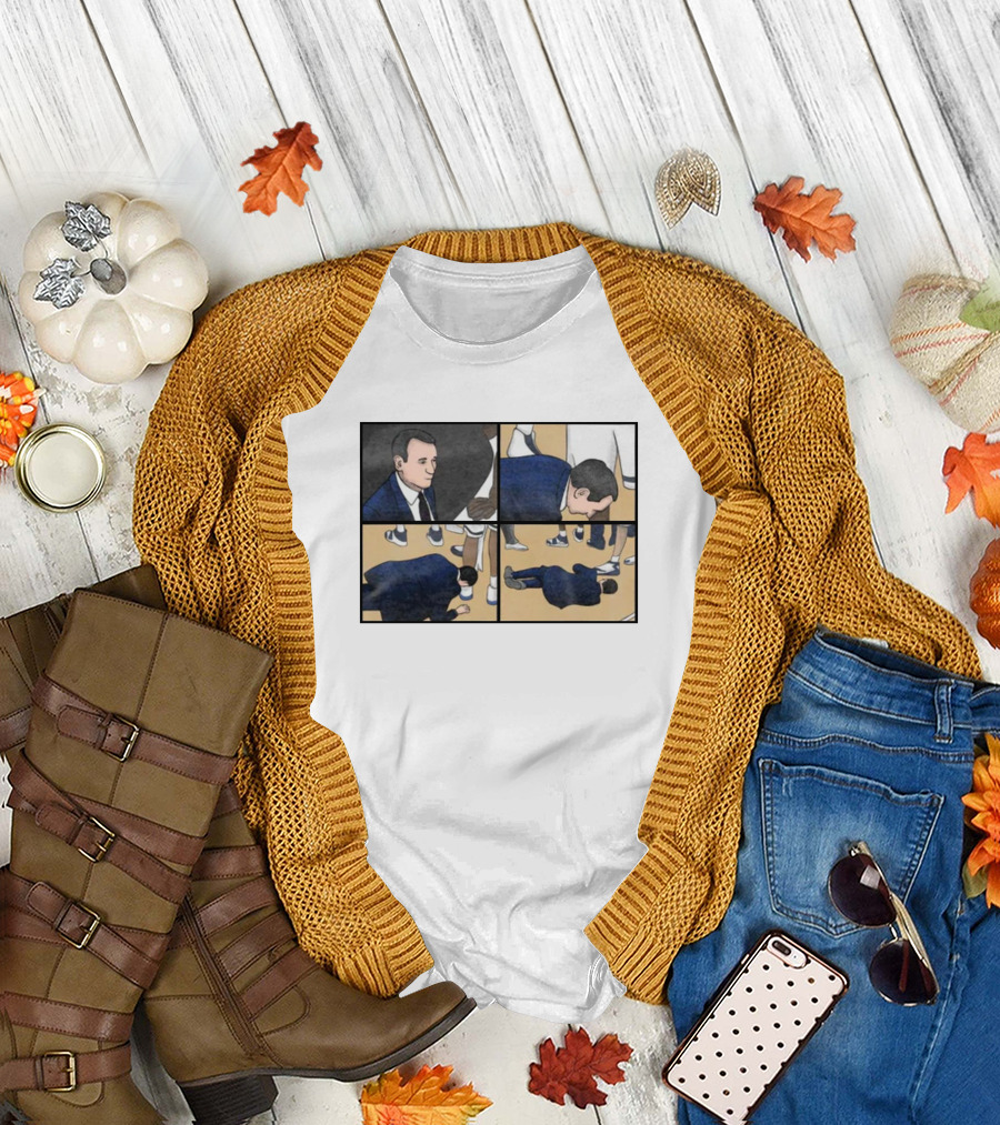 Coach Collapse Meme Comic Panel Sneaker Scene T-Shirt