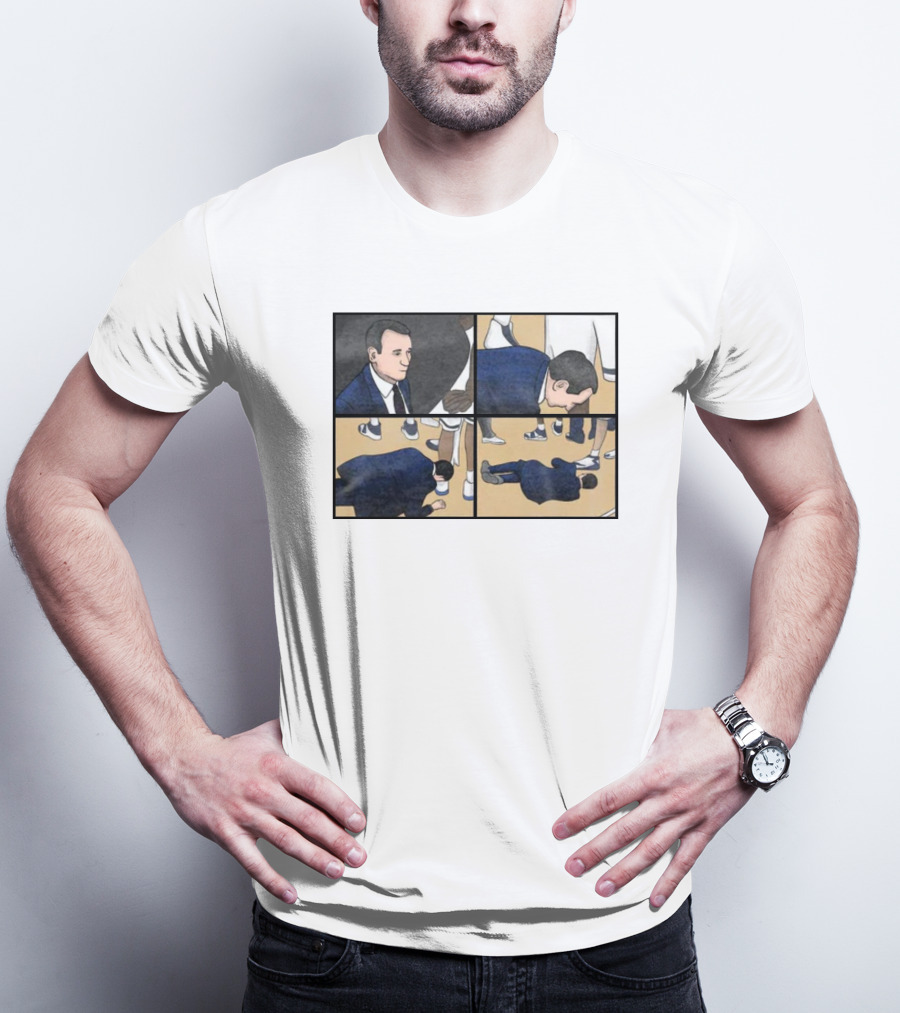 Coach Collapse Meme Comic Panel Sneaker Scene T-Shirt