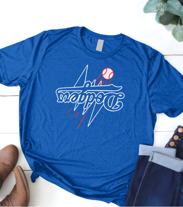 Dodgers Bolt Baseball T-Shirt
