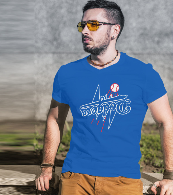 Dodgers Bolt Baseball T-Shirt