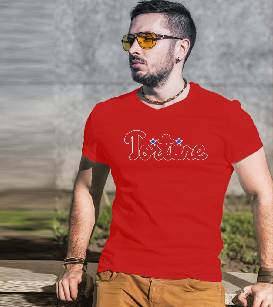 Torture Phillies Iconic Style Star T-Shirt