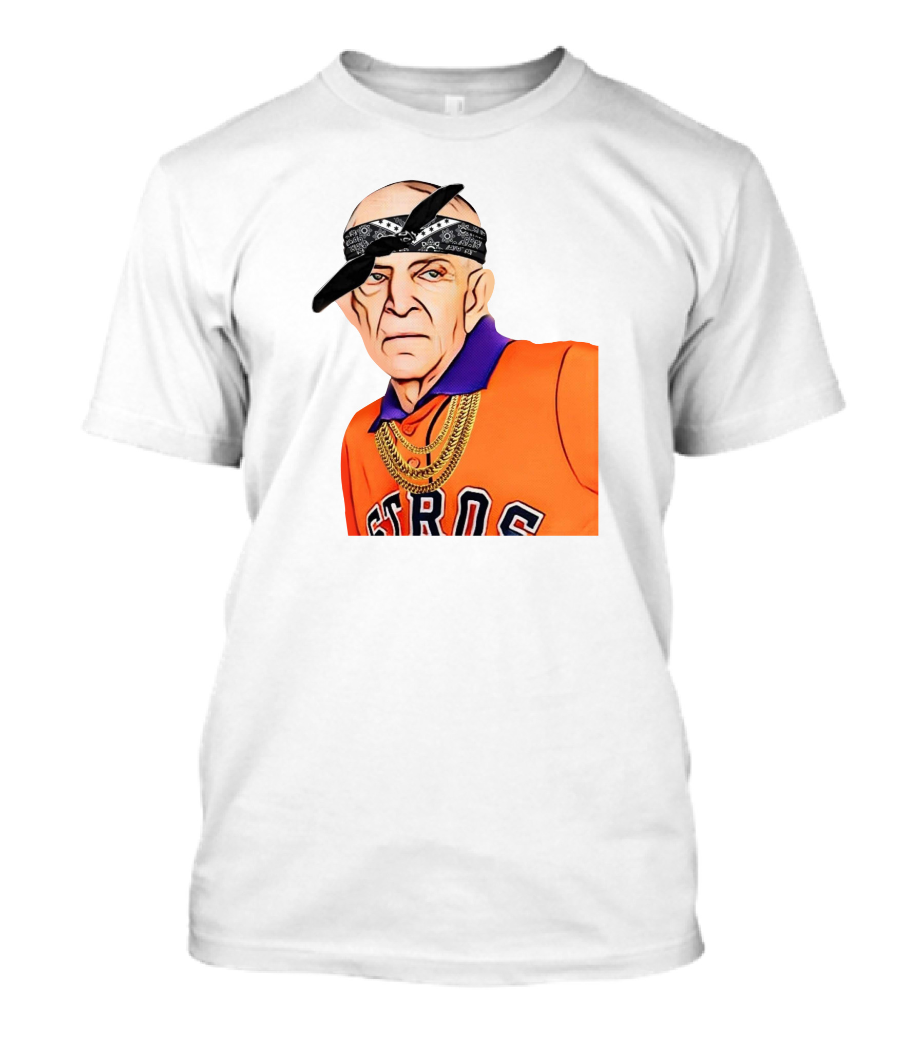 Mattress Mack Astros Bandana Chains T-Shirt