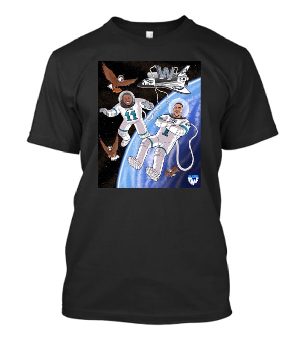 Aj Brown Flying High Baby Eagles TNF 8-0 Space Victory T-Shirt