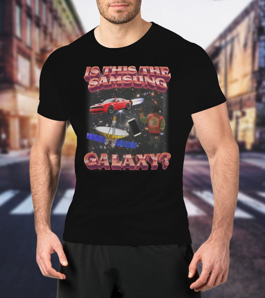 Is This The Samsung Galaxy Red Car Space Satellite Phone T-Shirt