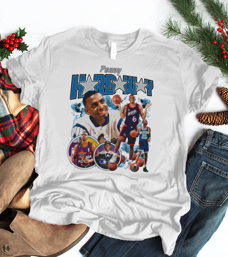 Penny Hardaway Sparkboyzco Merch NBA USA Basketball Memphis State T-Shirt