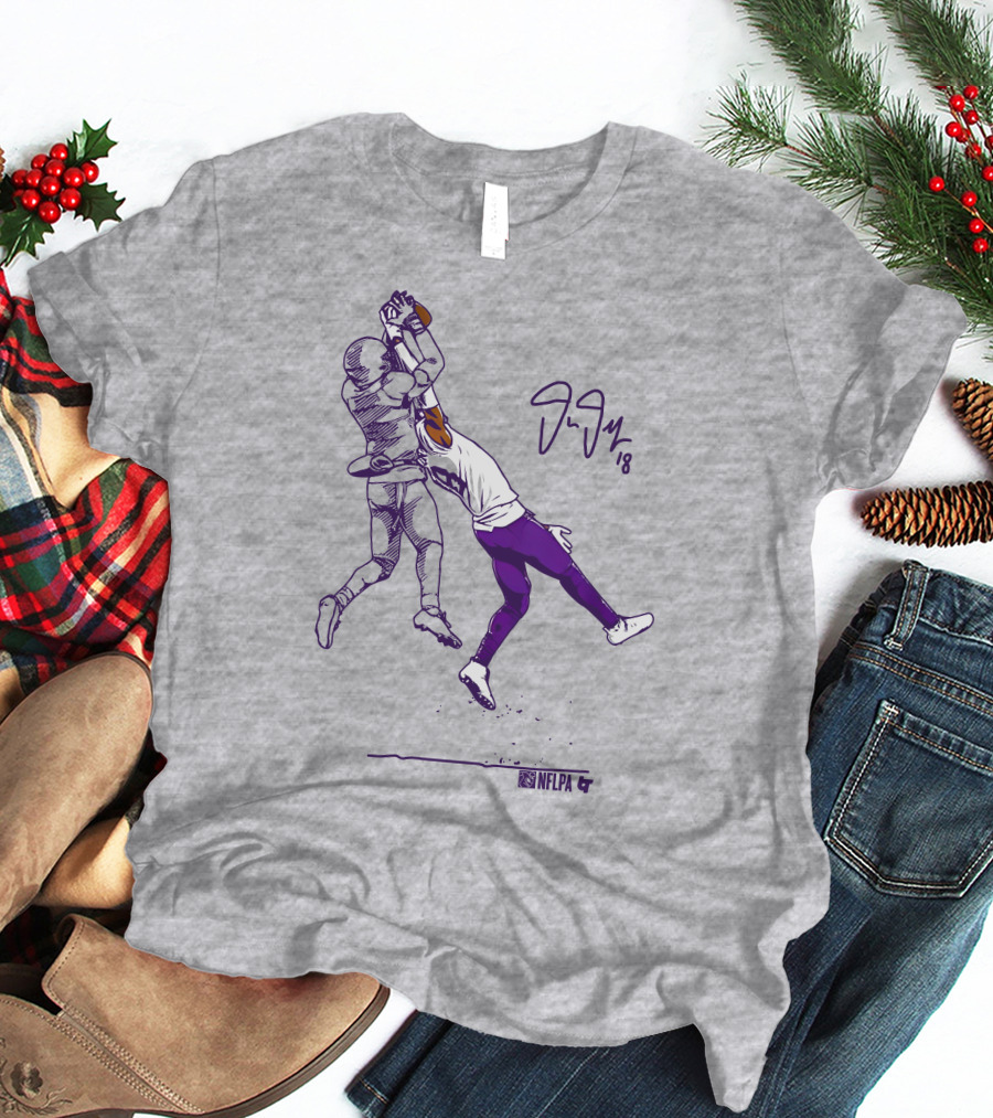 Justin Jefferson NFLPA Signature Catch Moment T-Shirt