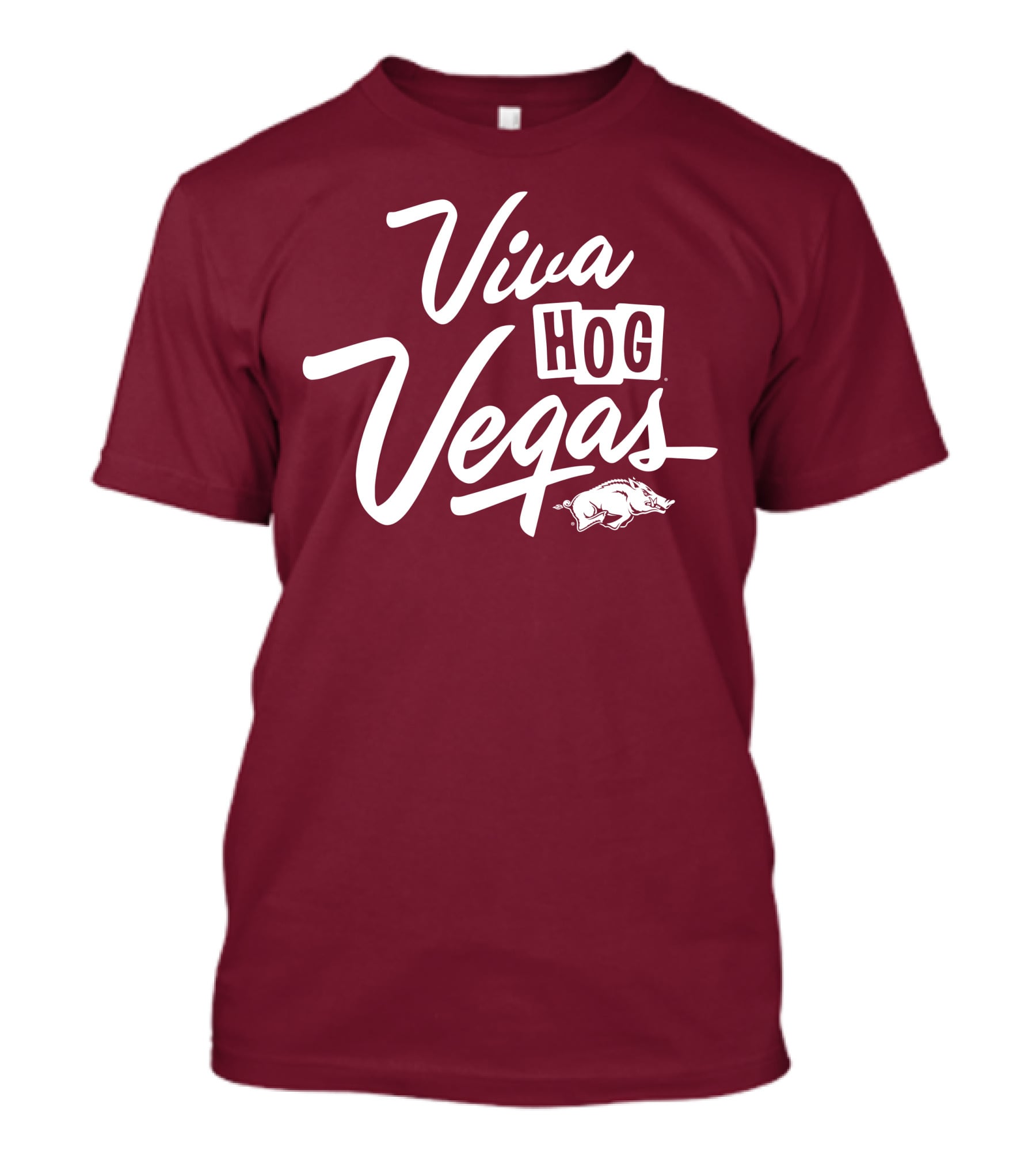 Viva Hog Vegas Arkansas Razorbacks Inspired Pig T-Shirt