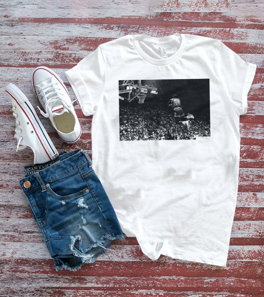Jordan X Union Slam Dunk Iconic Basketball Moment T-Shirt