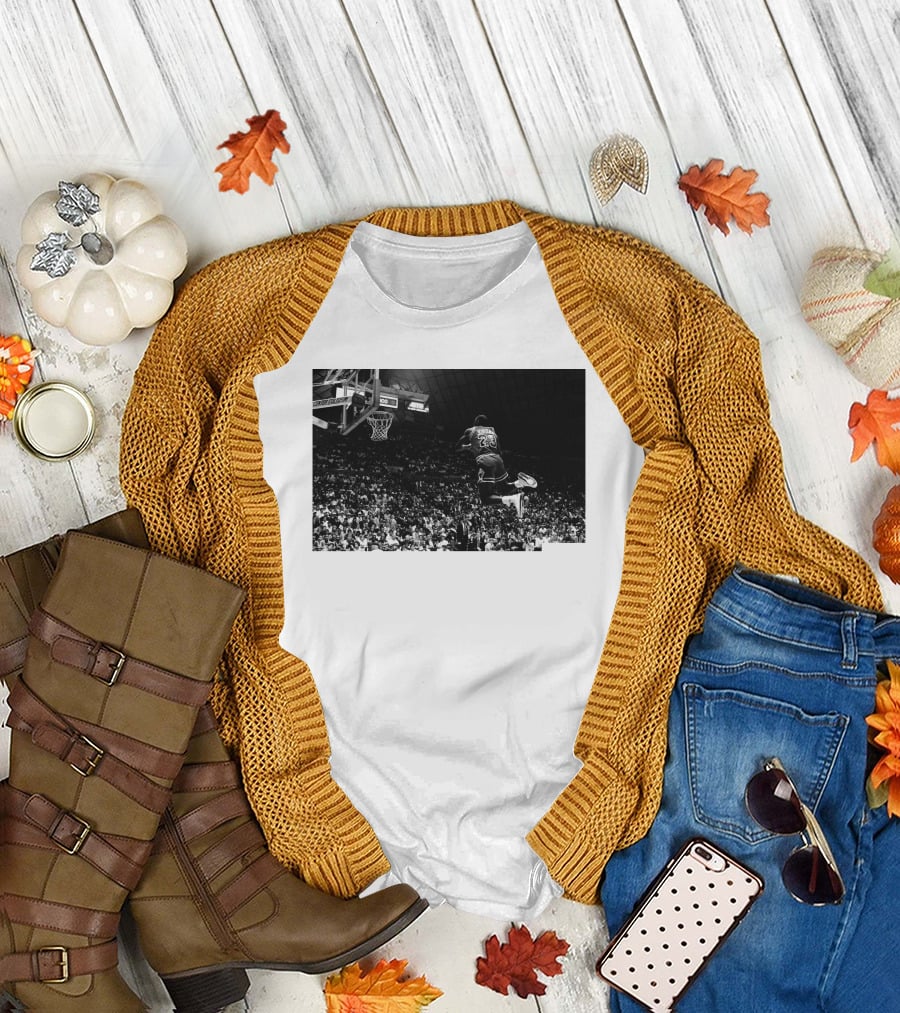 Jordan X Union Slam Dunk Iconic Basketball Moment T-Shirt