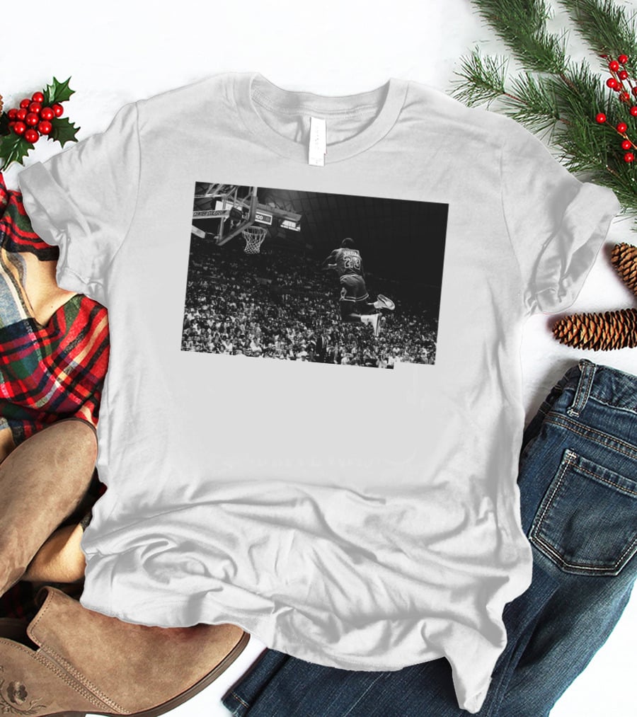 Jordan X Union Slam Dunk Iconic Basketball Moment T-Shirt