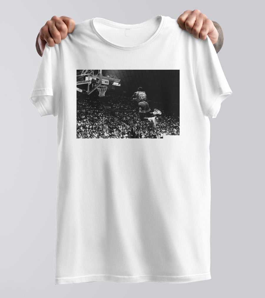 Jordan X Union Slam Dunk Iconic Basketball Moment T-Shirt