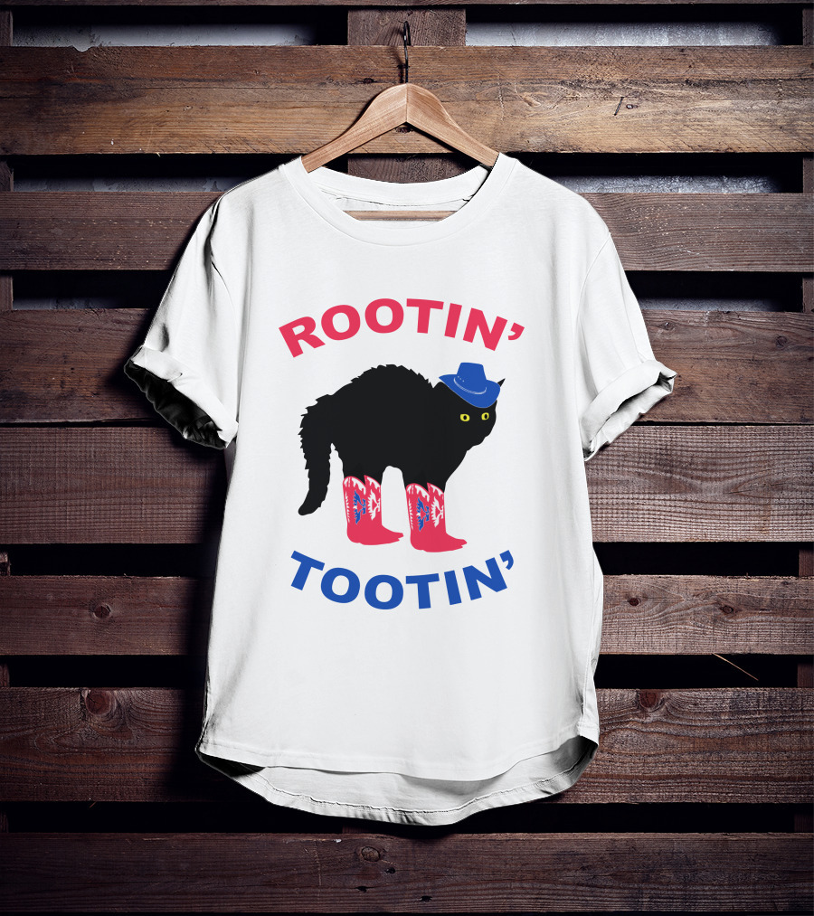 Rootin' Tootin' Cat With Cowboy Hat And Boots T-Shirt