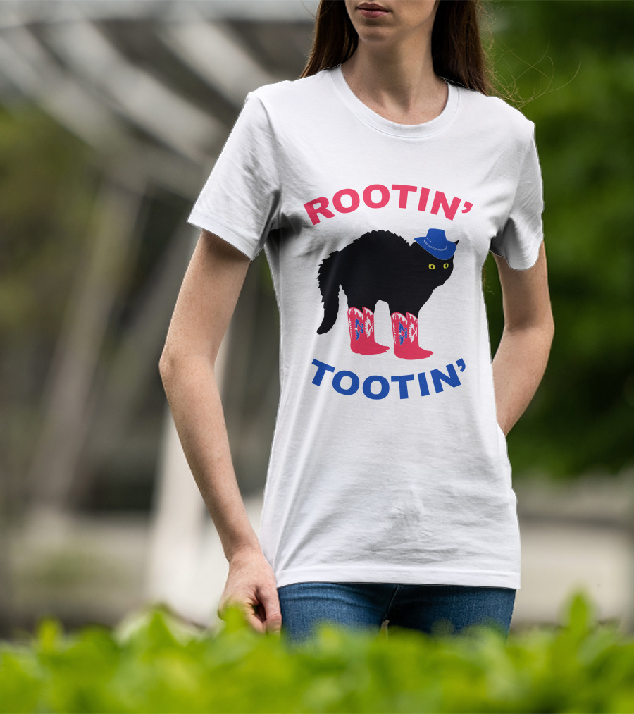 Rootin' Tootin' Cat With Cowboy Hat And Boots T-Shirt
