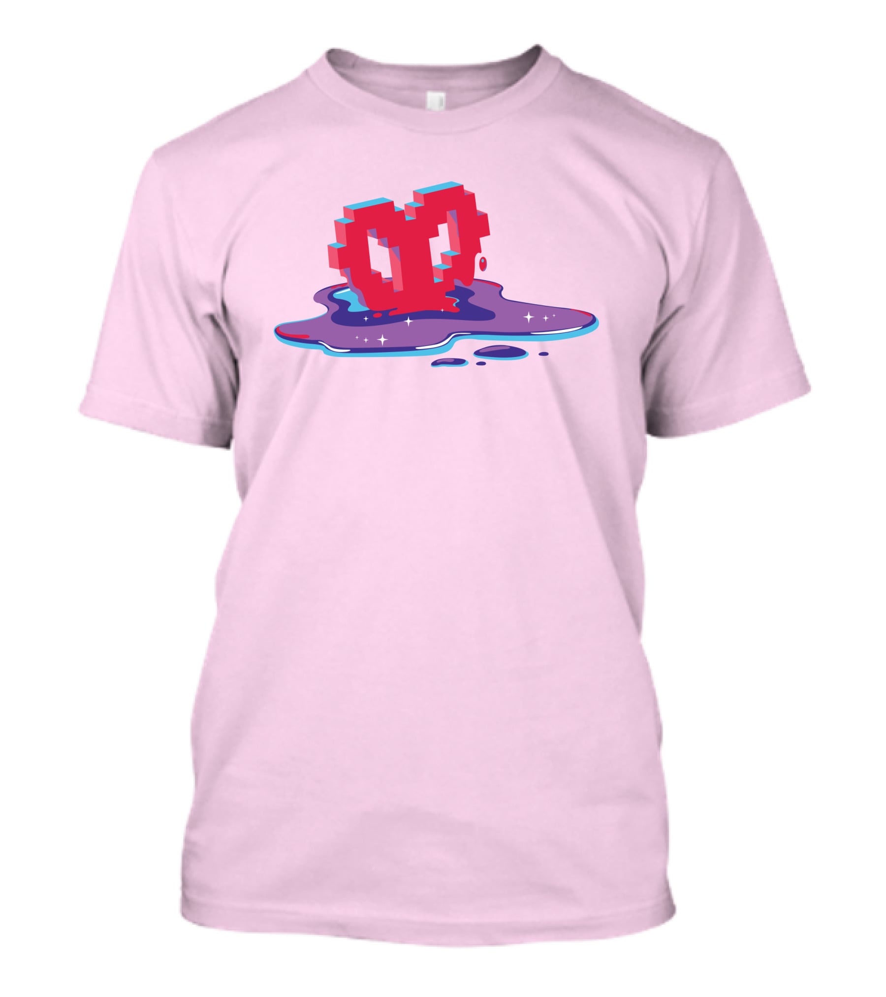 Heart Pixel Art Melting Design Philza Merch T-Shirt